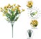 Artificial Fake Fall Mums Flowers Plants for Outdoor Outside Decoration